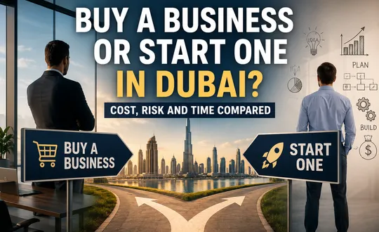 Buy a Business or Start One in Dubai? Cost, Risk and Time Compared
