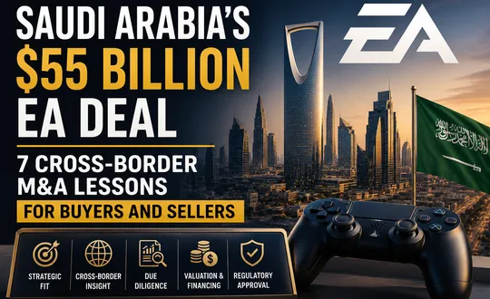Saudi Arabia’s $55 Billion EA Deal: 7 Cross-Border M&A Lessons for Buyers and Sellers