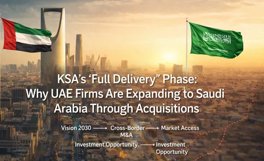 KSA’s “Full Delivery” Phase: Why UAE Firms Are Expanding to Saudi Arabia Through Acquisitions in 2026